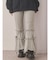 フリルリブフレアパンツ