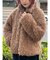 poodle collar fakefur coat