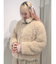poodle collar fakefur coat