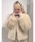 poodle collar fakefur coat
