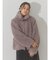 poodle collar fakefur coat