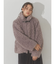poodle collar fakefur coat