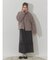 poodle collar fakefur coat