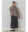 poodle collar fakefur coat