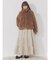poodle collar fakefur coat