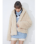 poodle collar fakefur coat