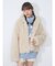 poodle collar fakefur coat