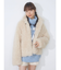 poodle collar fakefur coat