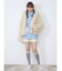 poodle collar fakefur coat