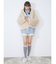 poodle collar fakefur coat