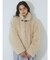 poodle collar fakefur coat