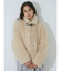 poodle collar fakefur coat