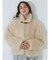 poodle collar fakefur coat