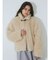 poodle collar fakefur coat