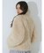 poodle collar fakefur coat