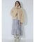 poodle collar fakefur coat