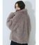 poodle collar fakefur coat
