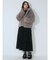 poodle collar fakefur coat