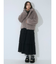 poodle collar fakefur coat