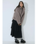 poodle collar fakefur coat
