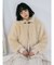 poodle collar fakefur coat