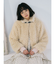 poodle collar fakefur coat