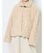 poodle collar fakefur coat