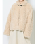 poodle collar fakefur coat