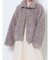 poodle collar fakefur coat