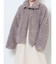 poodle collar fakefur coat