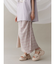 check×checkリボンギャザースカート