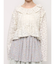 ラメレースフリルカラーtops