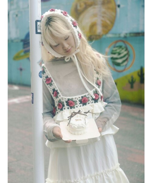 merry jennyクロシェティアードキャミワンピース 13thアニバーサリー クロシェティアードキャミワンピース｜メリージェニーの通販