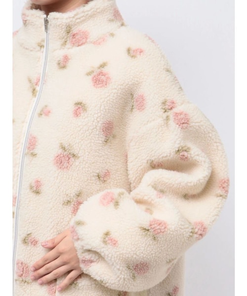 flowerボアブルゾン｜メリージェニーの通販｜&mall（アンドモール