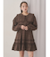 checkスクエアカラーミニワンピース