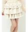 フリルベロアミニスカート