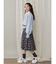 チェックレースプリーツスカート