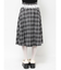 チェックレースプリーツスカート