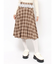 チェックレースプリーツスカート