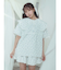 【松本かれん コラボ】お花のコットンパフミニスカート