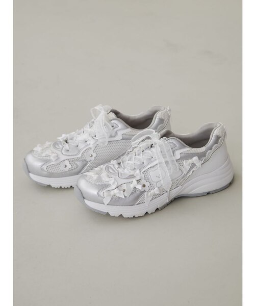 peichan.コラボ】くまちゃんシルバースニーカー｜メリージェニーの通販