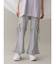 レースカットフリルリブパンツ