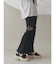 レースカットフリルリブパンツ