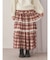 ティアードティアードチェックスカート
