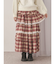 ティアードティアードチェックスカート