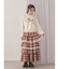 ティアードティアードチェックスカート
