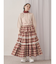 ティアードティアードチェックスカート