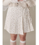 flowerリボンプリーツミニスカート