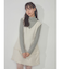 frillリブタートルニット