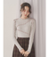 メロウリブニットtops